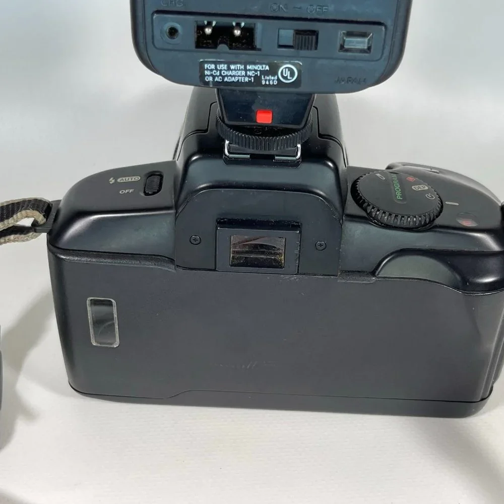 Canon E05 750 35mm camera and Nikon Fun touch 2 35mm camera